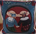 Vintage Jacquard Tapestry Accent Throw Pillow Best Friend Mom Sister 16"X16". Fixed Price $16.99.