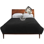 Catalonia Waterproof Bed Blanket, Washable Leakproof 60X80 Inch, Black/black. Fixed Price $57.11.