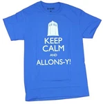 Doctor Who Mens T-shirt Keep Calm And Allons-y!. Fixed Price $16.98.