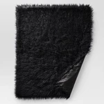 Target Project 62 Mongolian Faux Fur Throw Blanket Black 50" 60". Fixed Price $34.99.