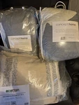 Concept Home Bedding King Blanket 2 Shams Pillows Reversible Fleece Velvet. Fixed Price $150.00.