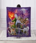 Regal Comfort- Elven Domain Faux Fur Printed Throw Blanket 50"X60". Fixed Price $23.99.