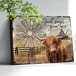 Farmhouse Highland Wall Art Rustic Country Cows Barn Windmill Pictures Wa.... Fixed Price $31.67.