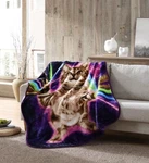 Frontier Super Soft Plush Throw Blanket 50 X 60" Wilderness Galactic Cat. Fixed Price $19.95.