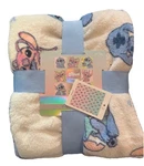 Disney Stitch And Angel Blue Pink Fuzzy Throw Blanket Nwt Primark Exclusive. Fixed Price $30.60.