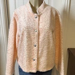 Coldwater Creek Plush Embossed Snap-front Jacket Size Xl, Made In Usa. Fixed Price $28.80.