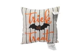 Old East Main Halloween Throw Pillow 14X14 Trick Treat Bat Striped Decor. Fixed Price $14.99.
