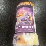 Frontier Plush Throw - Wilderness Unicorn 50" X 60" New. Fixed Price $29.95.