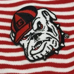 Uga Knit Baby Blanket Georgia Bulldogs Dawg Logo Patch Red White Stripe. Fixed Price $21.45.