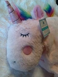 Comfort Bay Pink Unicorn Kids Animal Throw & Pillow Set Soft Plush Rainbow Hair. Fixed Price $18.95.