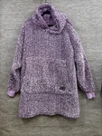 Catalonia Purple Wearable Blanket Hoodie Non-standard Adult Sleeves Cozy Sherpa. Fixed Price $24.99.