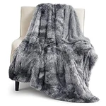 Gentlesoft Fluffy Fuzzy Faux Fur Throw (50" 60") 01- Tie Dye Grey. Fixed Price $37.58.