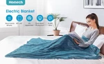 Homech BD002 Heated Flannel Throw Blanket 50"X 60" 10 Settings (open Box) EPS25. Fixed Price $32.99.