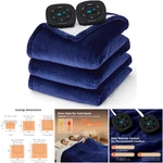 Pack Queen Size Dual Control Heated Blanket Fast Heating 10 Settings. Fixed Price $110.59.