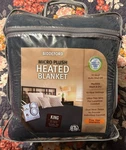 Biddeford Heated Micro Plush Electric Blanket King 100 X 90 New Gray Fast Ship. Fixed Price $224.99.