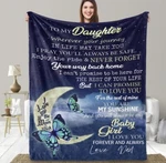 Ufooro Blanket Gift For Daughter From Dad Butterfly Moon Throw 55" X 70". Fixed Price $26.24.