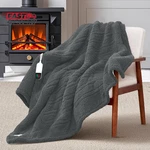 Maxeve Heated Blanket Electric Throw 50"X60" Soft Double Sided Sherpa Heating. Fixed Price $42.06.
