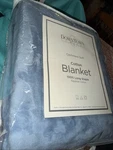 Downtown Company Cashmere Soft Blanket Egyptian Cotton 50 X 70 Blue/ Grey. Fixed Price $54.00.