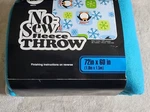 Sew Fleece Throw Kit Penguins Snowflakes Panel Blue 72" X 60" 11804143. Fixed Price $38.58.