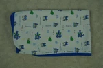 Once Upon Time Baby Lovey Blanket Blue White Prince Crown Dragon Frog Castle. Fixed Price $25.46.