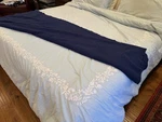 Vintage Ralph Lauren Navy BLUE100% Wool Blanket 60X 84 Made Usa WPL-6280. Fixed Price $175.00.