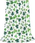 Happy St. Patricks Day Green Clovers Flannel Blanket, Shamrocks Ireland Lucky.... Fixed Price $25.74.