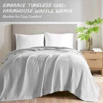 Beautyrest Waffle Weave Cotton Blanket All Seasons King Gray. Fixed Price $69.99.
