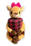 Clarice Rudolph The Red-nosed Reindeer Fleece Blanket Throw 50X60 Plush Pink. Fixed Price $28.00.