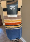 Frye Maxwell Stripe Reversible Sherpa Throw Southwest Comfort 50" 70" New. Fixed Price $65.00.