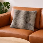 Ikea Lisann Faux Fur Throw Pillow Cover Soft Cozy Grey Textured Square 26X26. Fixed Price $14.58.