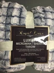 New Royal Luxe Luxury Micromink Sherpa Reversible Throw Blue Elle Home. Fixed Price $43.00.