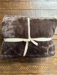 West Elm Faux Fur Plush Throw Mink 50X60 New!. Fixed Price $125.00.