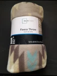 Mainstays Aztec Fleece Throw Blanket 50" X 60" Soft Cozy Lightweight New. Fixed Price $7.98.