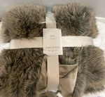 Threshold 50X60IN Throw Blanket Brown Fur Plush. Fixed Price $24.95.