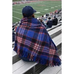 Vintage Amana Woolen Mills Plaid Stadium Camp 54X50 Blanket Case Fringe. Fixed Price $74.25.