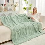 Cozy Bliss Faux Fur Throw Blanket For Couch, Soft Plush Thick Winter Bla.... Fixed Price $54.15.