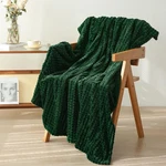 Puncuntex Green Throw Blanket 50" 60" Decorations Fleece , Dark. Fixed Price $17.38.