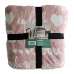 Berkshire Pink Throw Blanket 50 X70 Dog Paw Prints Hearts Soft Cuddle Buddy Pet. Fixed Price $17.92.