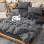 Pure Era Classic Stripe Jersey Knit Duvet Cover Set 100% Cotton Super Soft. Fixed Price $64.99.