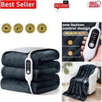 Double-sided Electric Heated Blanket Cozy Flannel, Adjustable Settings. Fixed Price $40.99.