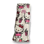 Hello Kitty Strawberry Milkshake Plush Throw Blanket 50" X 70" Sanrio Nwt. Fixed Price $55.24.