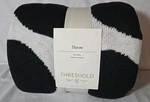Threshold 60X50" Geometric Jacquard Knit Reversible Throw Blanket Black/white. Fixed Price $9.75.