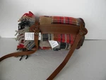 Nwt Pendleton Plaid Wool Stadium Blanket Throw Motor Robe Leather Strap Fringed. Fixed Price $99.00.