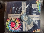 Life Good Berkshire Plush Throw Blanket Tie Dye Daisy Flower 60"X70" Blue Nwt. Fixed Price $42.99.