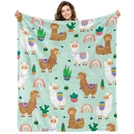 Llama Blanket, Gifts For Kids, Soft Boys Girls Room Decor, .... Fixed Price $28.68.