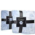 Lot Of 2 - Lauren Ralph Twin Size Micromink Light Blue Blanket 66" X 90". Fixed Price $100.00.
