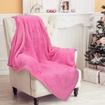 Plush Throw Blanket, Cozy Warm Snuggle Wrap 50"X60" For Couch Bed - Pink. Fixed Price $22.99.
