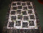 **true Timber Camo**handmade Lap, Couch Throw, Bed Multi Use Quilt 54 By 64". Fixed Price $205.99.