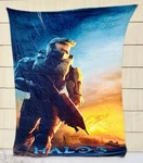 Halo 3/MASTER Chief/plush Blanket/xbox/xl/almost 80X60. Fixed Price $119.95.
