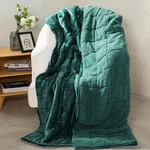 Aemicion Fleece Sherpa Twin Weighted Blanket For 48" X 72" 15LBS, Green. Fixed Price $66.67.